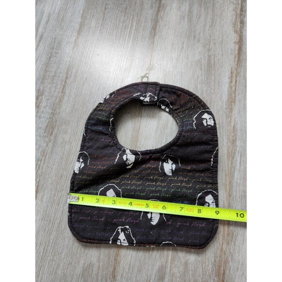 Pink Floyd Baby Bib Black White Band Members Music Merchandise EUC - Picture 5 of 5